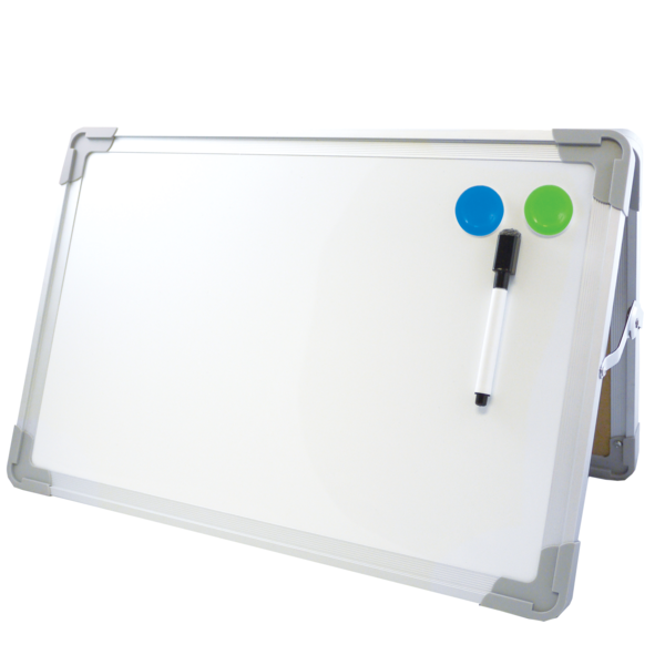 Flipside Products Large Desktop Easel Set w/ Dry Erase Pen, 2 Magnets 50002